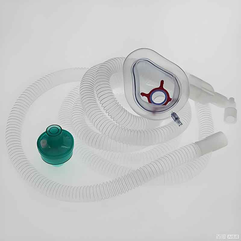 Breathing circuit with mask and components
