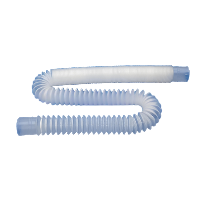 Dual-limb expandable corrugated breathing circuit