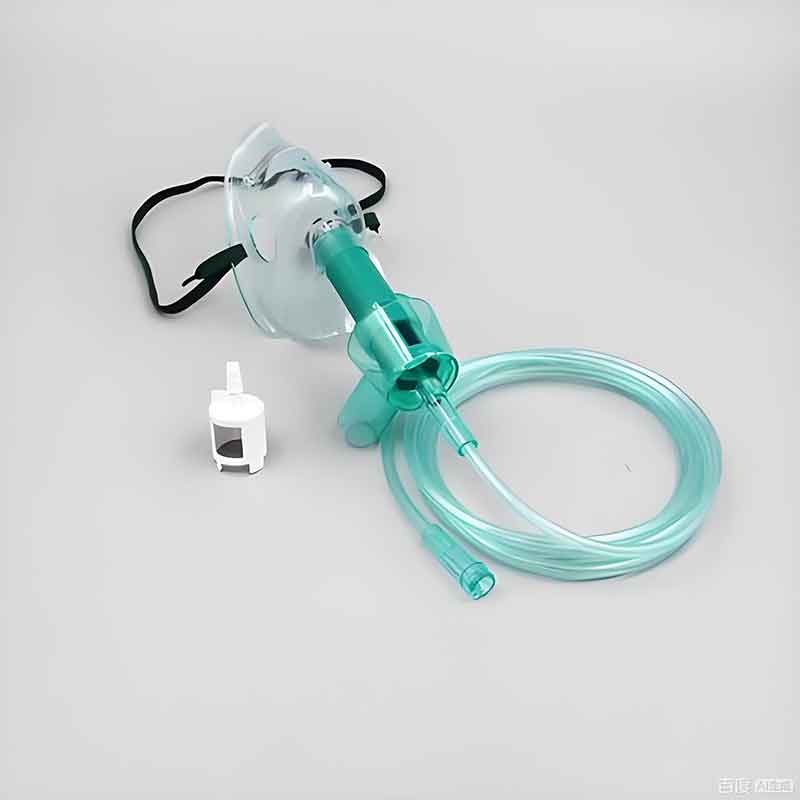 Venturi nebulizer set with oxygen concentration adapters